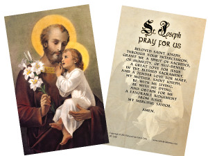 St. Joseph (Younger) Prayer Holy Card